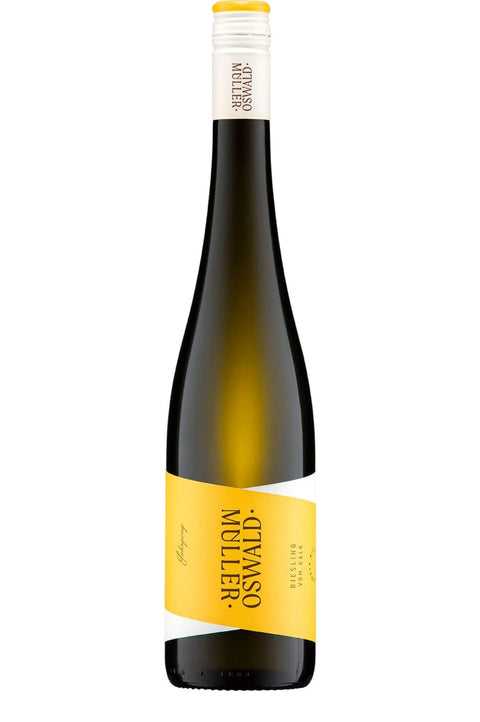 Weinflasche Müller-Oswald Riesling vom Kalk trocken BIO, Weißwein aus Rheinhessen
