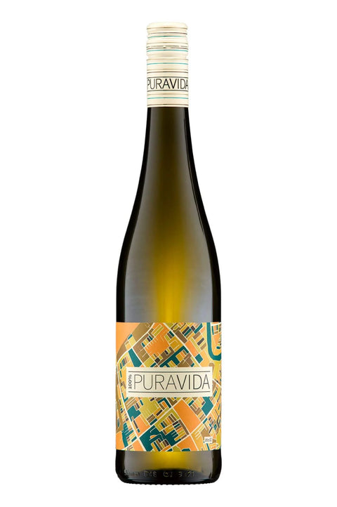 Weinflasche Pura Vida Weiß BIO, Weißwein aus Rheinhessen