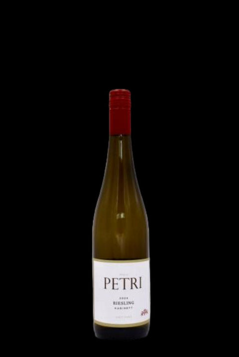 Weinflasche Petri Riesling Kabinett fruchtsüß, Weißwein aus der Pfalz