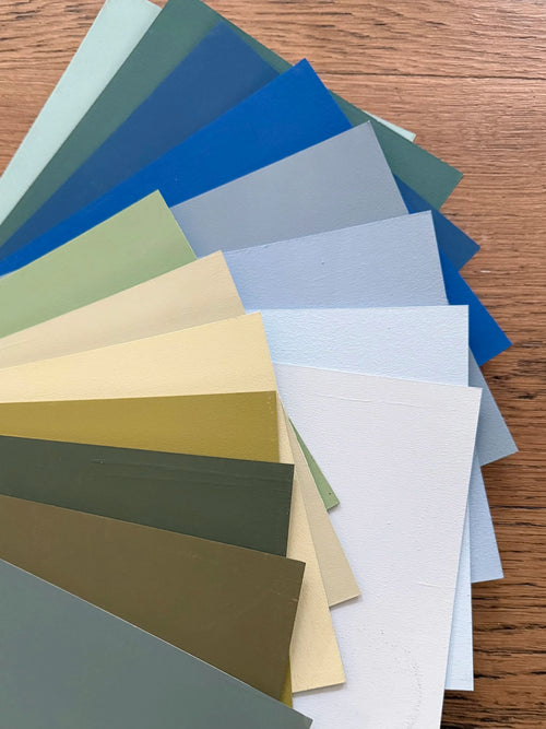 kreidefarbe gruen blau