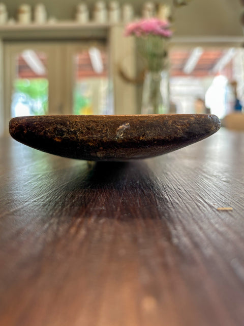 Antike Backmolle aus Holz | Lange Holzmulde | gereinigt & gewachst