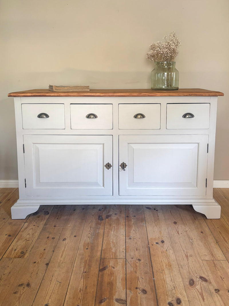 Landhaus-Sideboard / Kommode | Kreidefarbe Sandy Grey | Paint of Walinoon