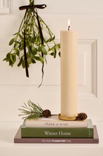 Ib Laursen Kerzentablett mit Kante Ø: 10,8cm - Weingärtners Genusshandwerk