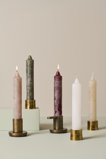 Ib Laursen Rustikale Kerze Ø:3,8 H:23 Celia (23h Brennzeit)