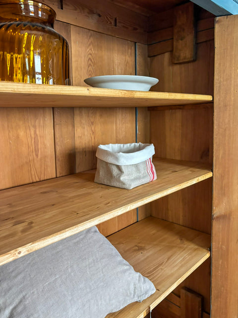 Eintüriger Vintage Kleiderschrank/Blender | Kreidefarbe Cloudy Blue (blau)