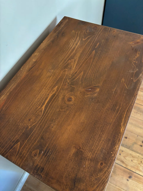 Kleiner Vintage Schrank | Deep Sea Kreidefarbe | Nachttisch & Beistelltisch