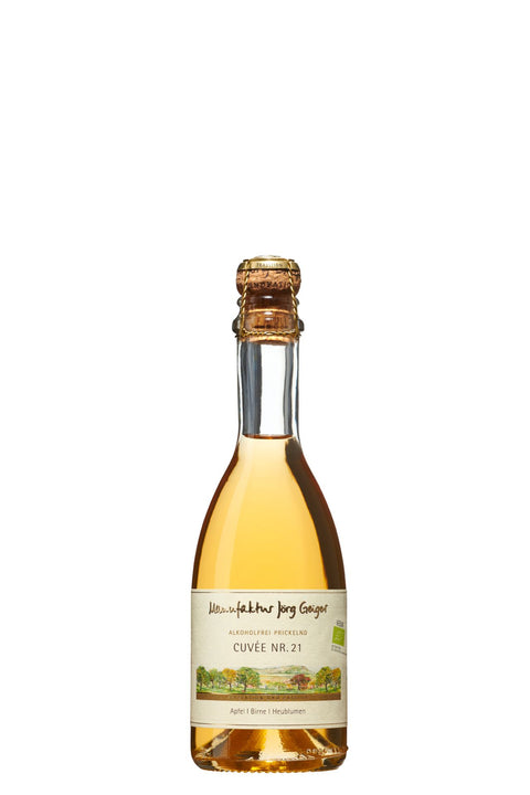 Manufaktur Jörg Geiger PriSecco "Cuvée Nr. 21"  Apfel | Birne & Heublumen - Alkoholfrei 0,375l BIO