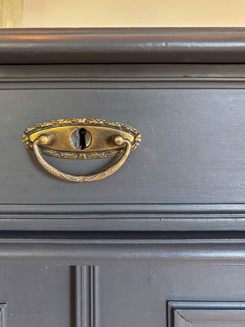 Vintage Vertiko | Kreidefarbe Deep Sea (dunkelgrau/anthrazit)