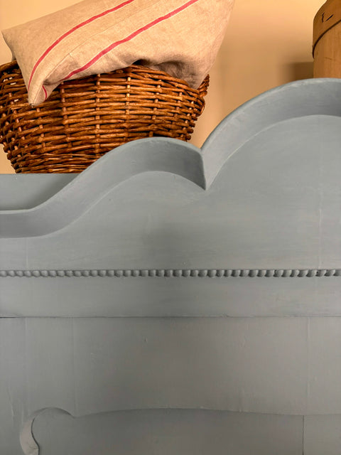 Eintüriger Vintage Kleiderschrank/Blender | Kreidefarbe Cloudy Blue (blau)