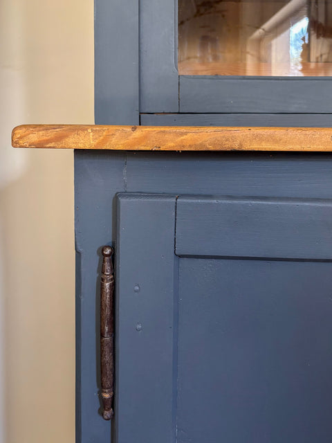 Antikes Vintage Küchenbuffet | Smoke Kreidefarbe | 195 cm