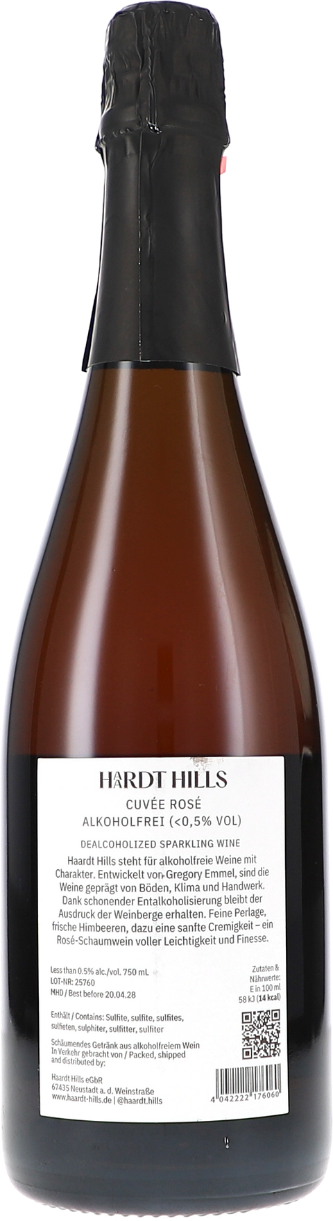 Haardt Hills Cuvée Rosé Sparkling