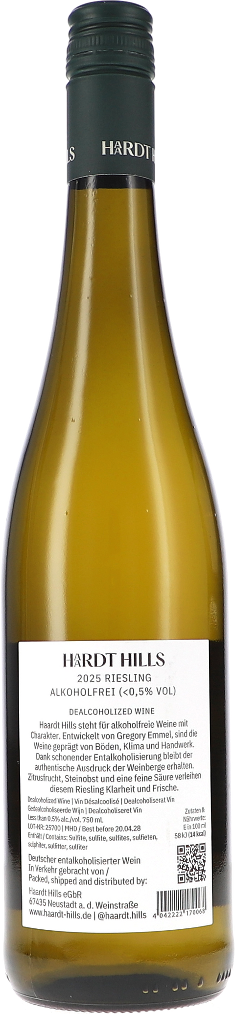 Haardt Hills Riesling 2025