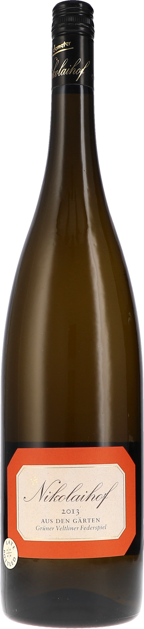 Nikolaihof Aus den Gärten, Grüner Veltliner Federspiel 2013 BIO 1,5L