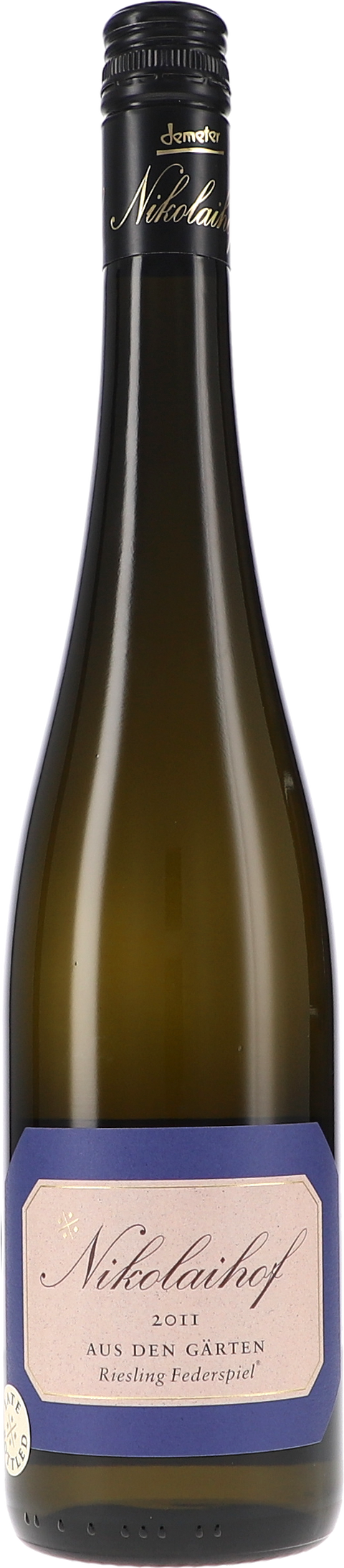 Nikolaihof Aus den Gärten, Riesling Federspiel trocken 2011 BIO
