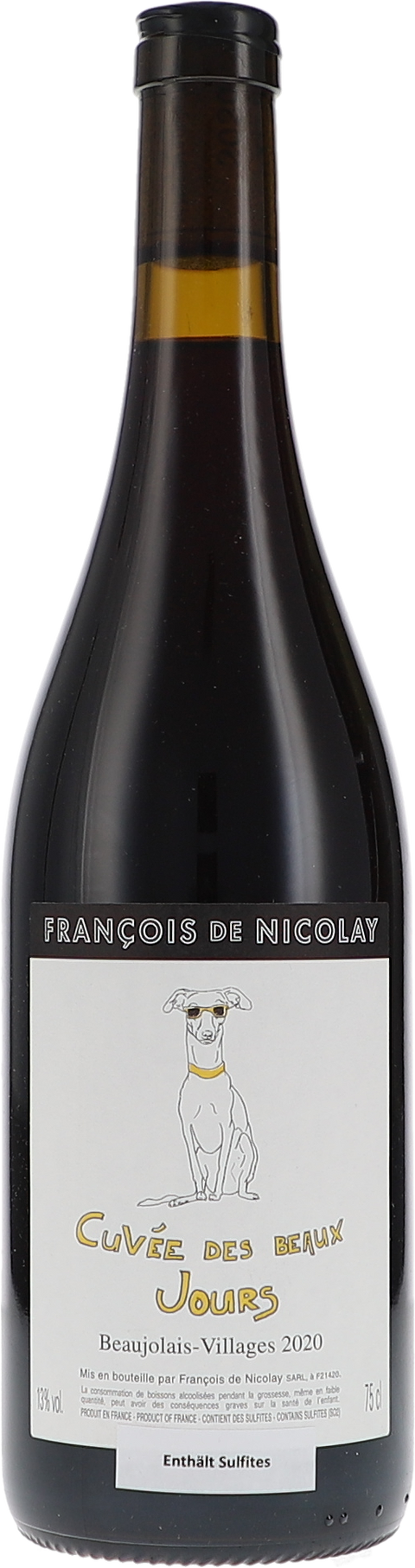 François de Nicolay Beaujolais-Villages, Cuvée des Beaux Jours 2020