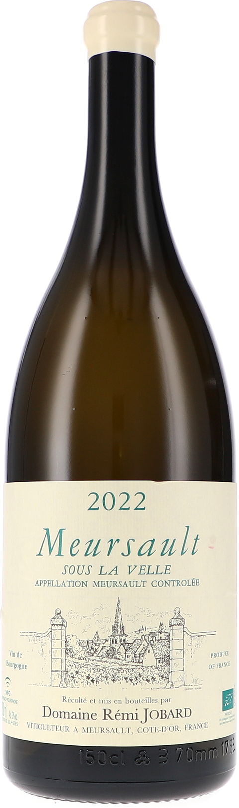 Rémi Jobard Meursault Sous la Velle AOC 2022 1,5L BIO