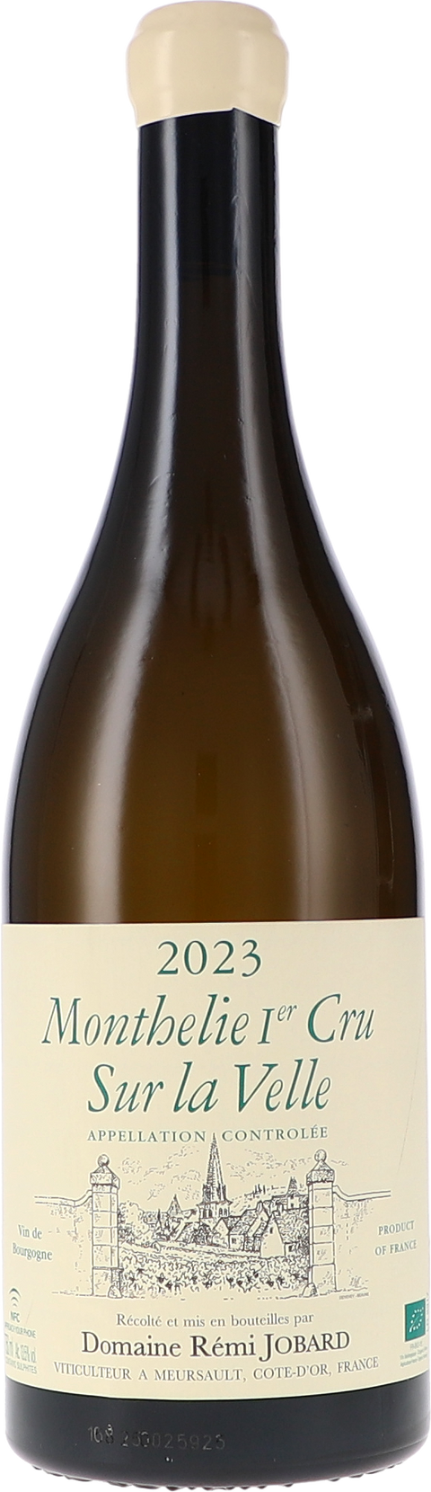 Rémi Jobard Monthelie 1er Cru Sur la Velle AOC 2023 BIO