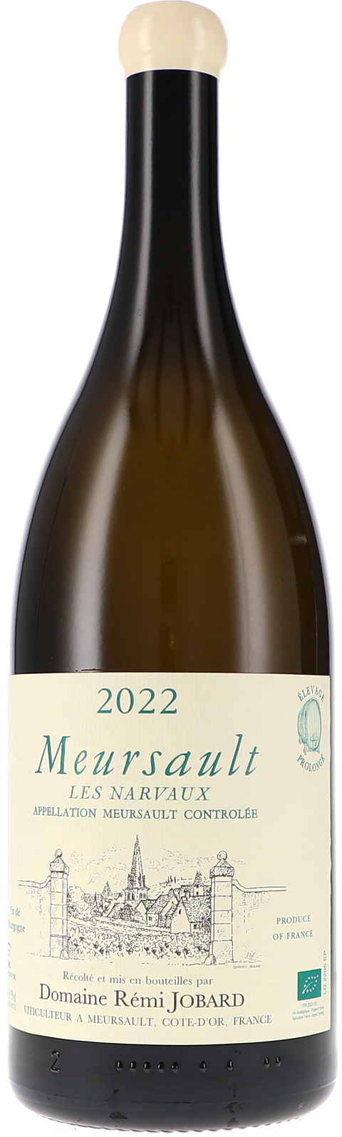 Rémi Jobard Meursault Les Narvaux Élevage Prolongé AOC 2022 1,5L BIO