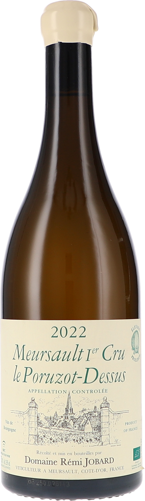 Rémi Jobard Meursault 1er Cru Le Poruzot-Dessus Élevage Prolongé AOC 2022 BIO