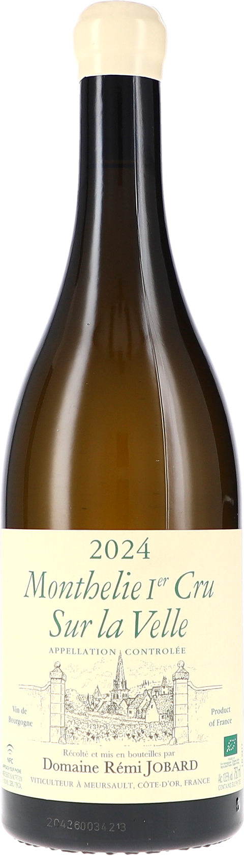 Rémi Jobard Monthelie 1er Cru Sur la Velle AOC 2024 BIO