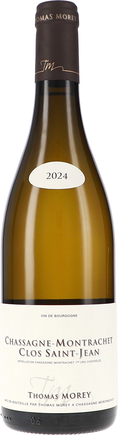 Thomas Morey Chassagne-Montrachet 1er Cru blanc Clos Saint-Jean AOC 2024 BIO
