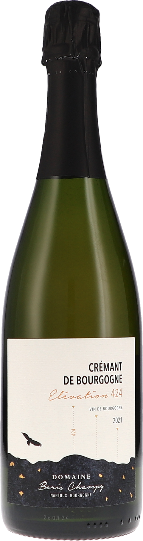 Boris Champy Elévation 424, Crémant de Bourgogne, Extra Brut AOP 2021 BIO