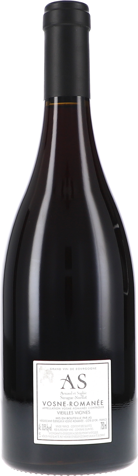 AS Sirugue-Noëllat Vosne-Romanée Vieilles Vignes AOC 2023 Rücketikett
