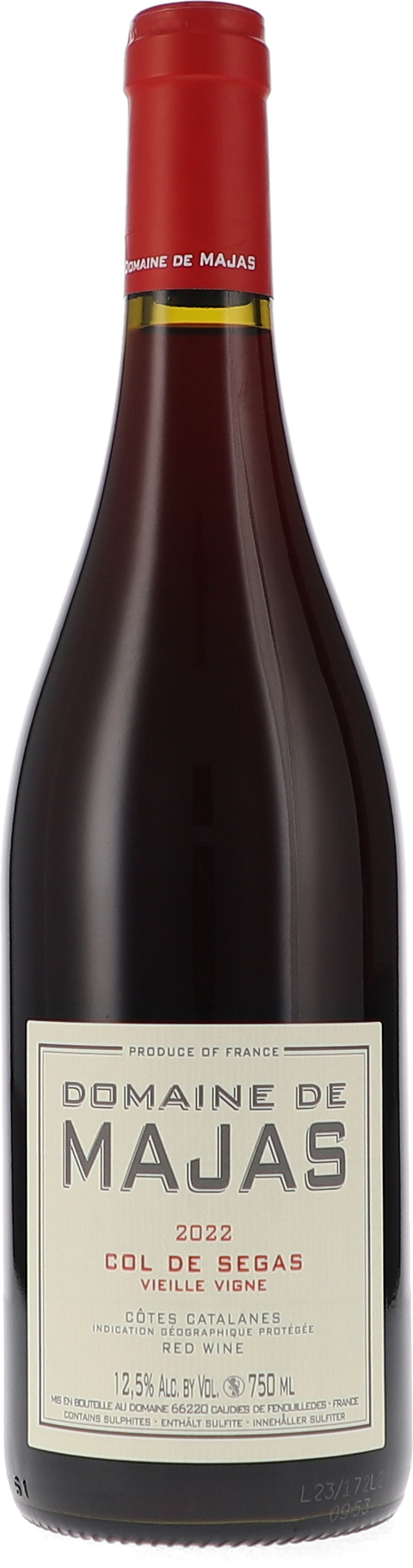 Majas Col de Segas, Vieille Vigne IGP 2022 BIO