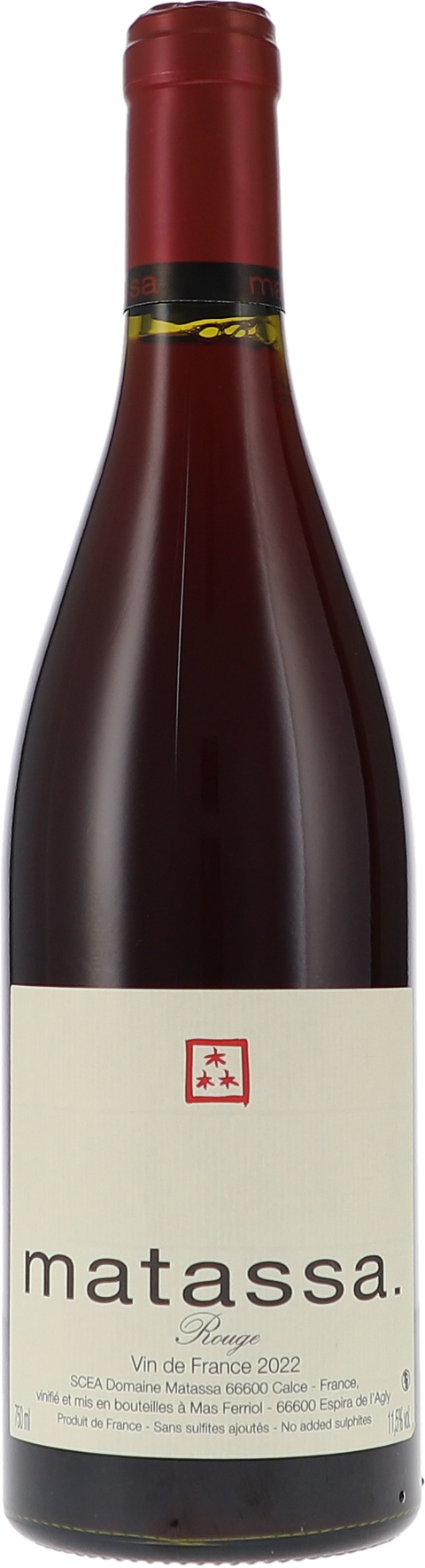 Matassa Matassa Rouge VdF 2023 1,5L