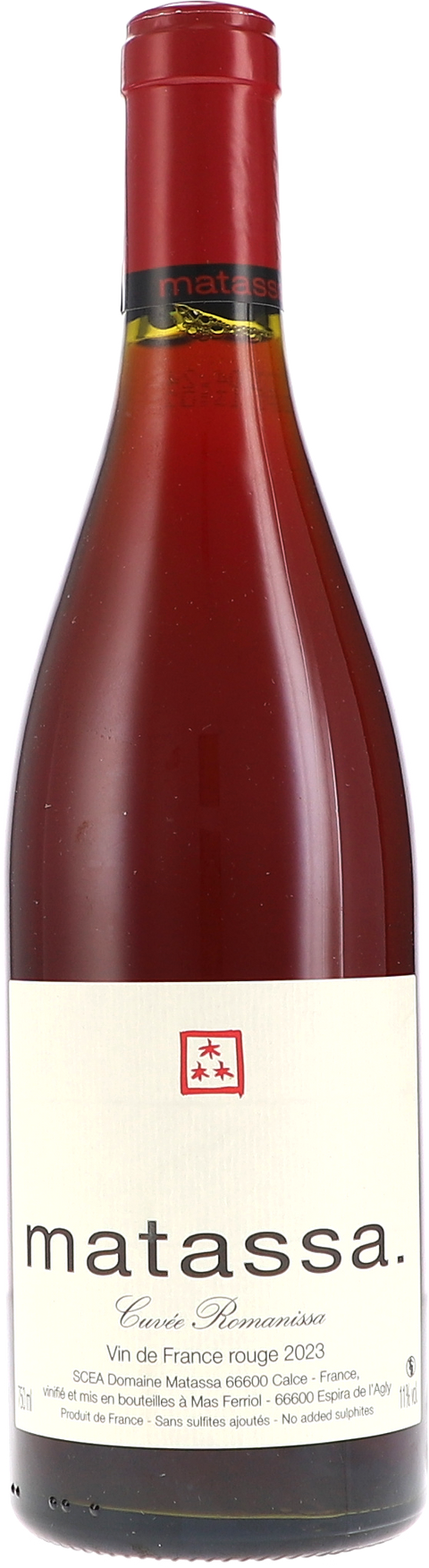 Matassa Cuvée Romanissa VdF rouge 2023