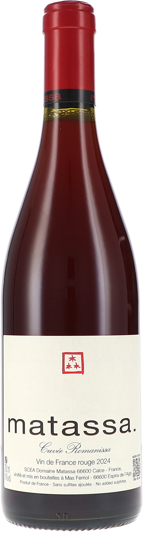 Matassa Cuvée Romanissa VdF rouge 2024
