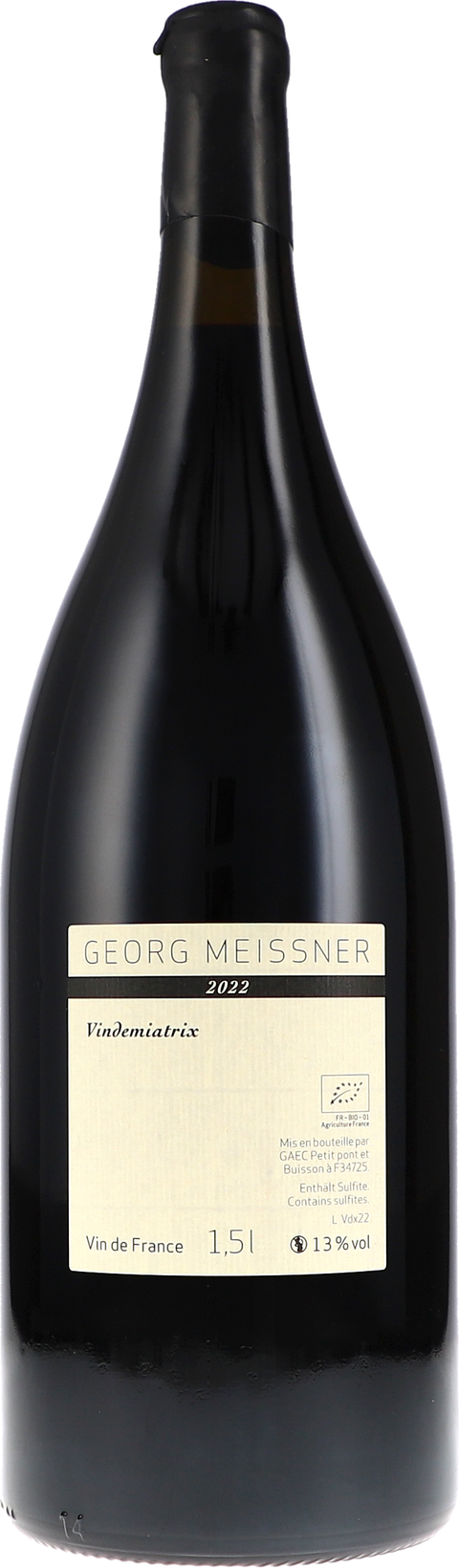 Georg Meissner Vindemiatrix VdF 2022 1,5L BIO