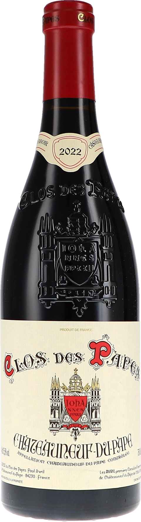 Clos des Papes Châteauneuf-du-Pape Rouge AOC 2022
