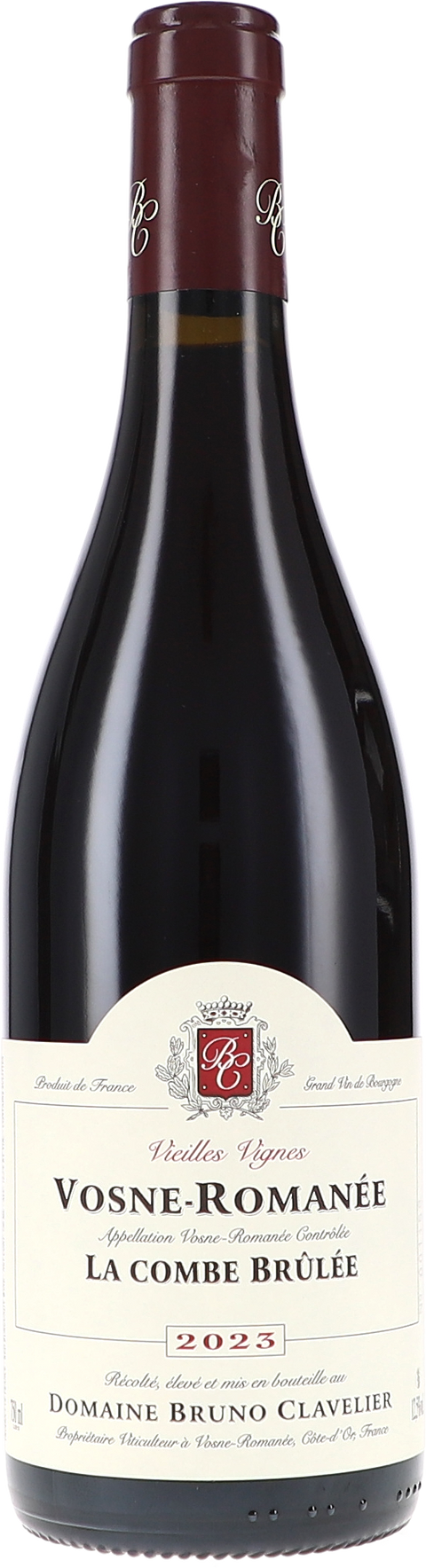 Bruno Clavelier Vosne-Romanée "La Combe Brûlée" Vieilles Vignes AOC 2023 BIO