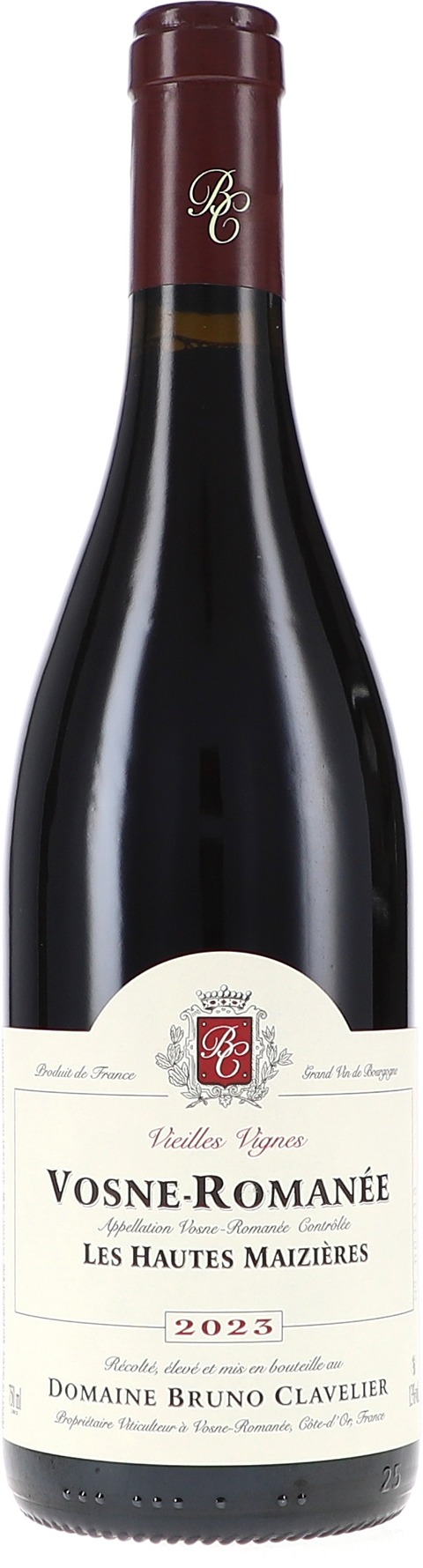 Bruno Clavelier Vosne-Romanée "Les Hautes Maizières" Vieilles Vignes AOC 2023 BIO