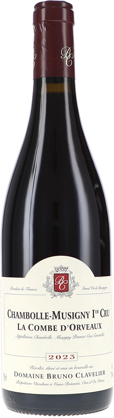 Bruno Clavelier Chambolle-Musigny 1er Cru "La Combe d'Orveaux" AOC 2023 BIO