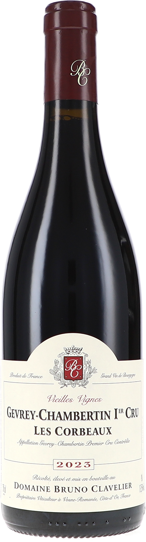 Bruno Clavelier Gevrey-Chambertin 1er Cru "Les Corbeaux" Vieilles Vignes AOC 2023 BIO