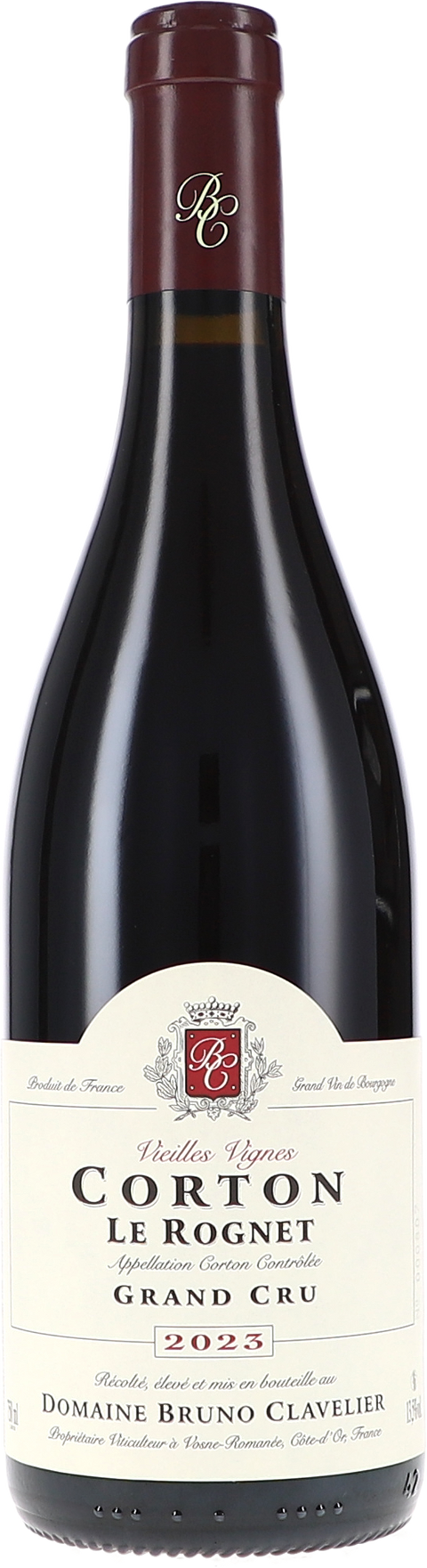 Bruno Clavelier Corton Grand Cru "Le Rognet" Vieilles Vignes AOC 2023 BIO