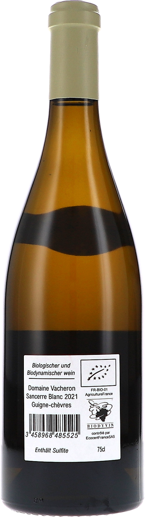 Vacheron "Sancerre blanc ""Guigne-Chèvres"" AOC" 2021 BIO Rücketikett