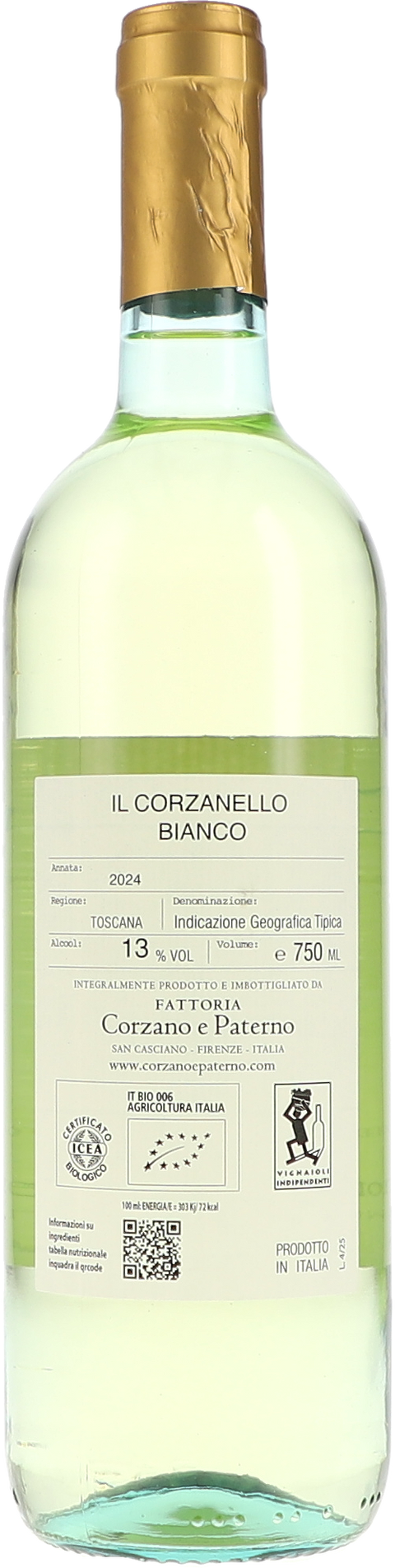 Corzano e Paterno Il Corzanello Bianco IGT 2024 BIO