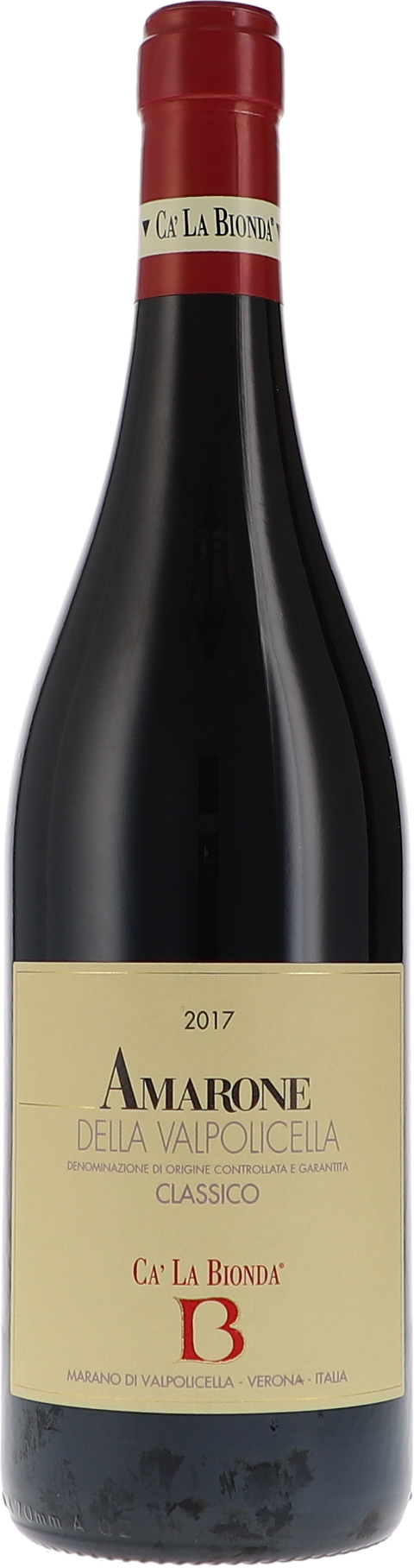 Ca´ La Bionda Amarone della Valpolicella Classico DOCG 2019 BIO