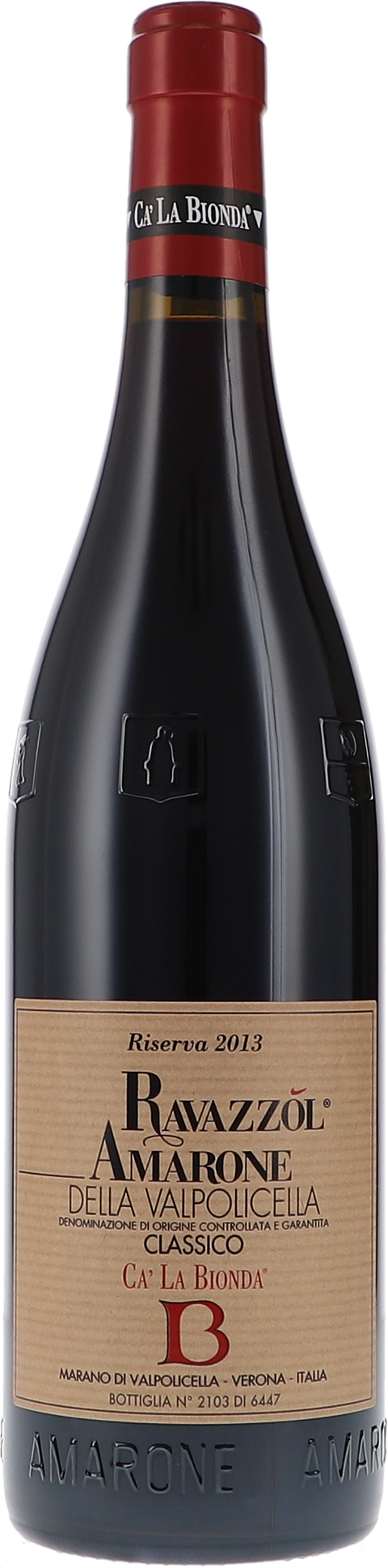 Ca´ La Bionda Ravazzol Amarone della Valpolicella Riserva DOCG 2013
