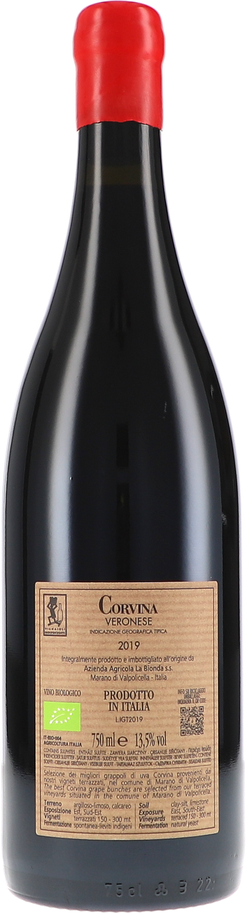 Ca´ La Bionda Corvina IGT 2019 BIO