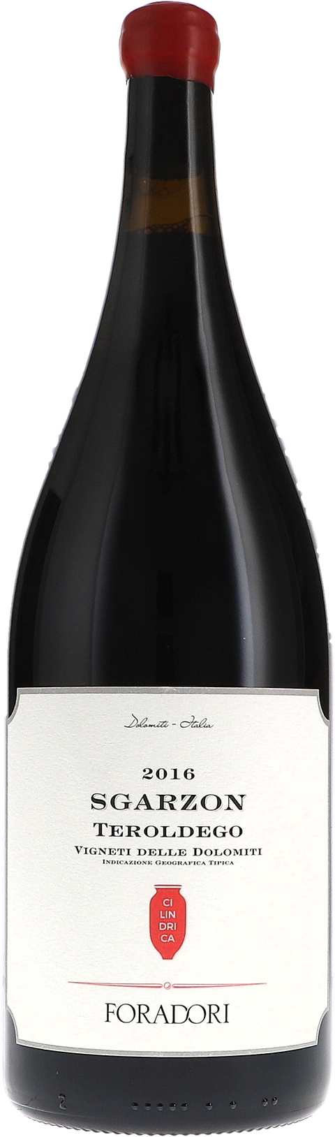 Foradori Sgarzon Cilindrica Teroldego Vigneti delle Dolomiti IGT 2016 1,5L BIO