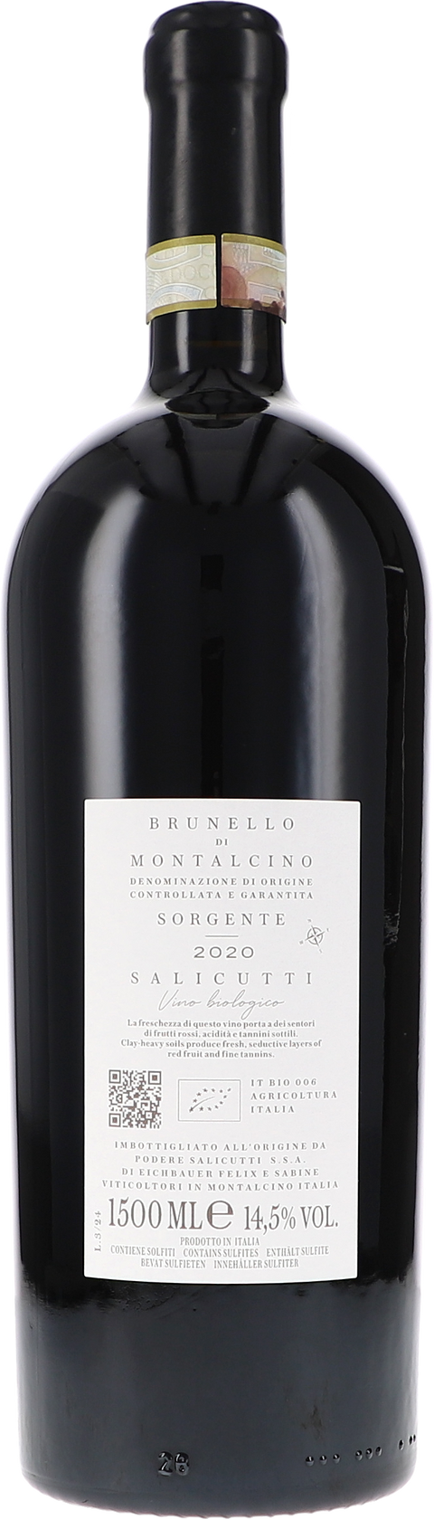 Salicutti Brunello di Montalcino DOCG Sorgente 2020 1,5L BIO