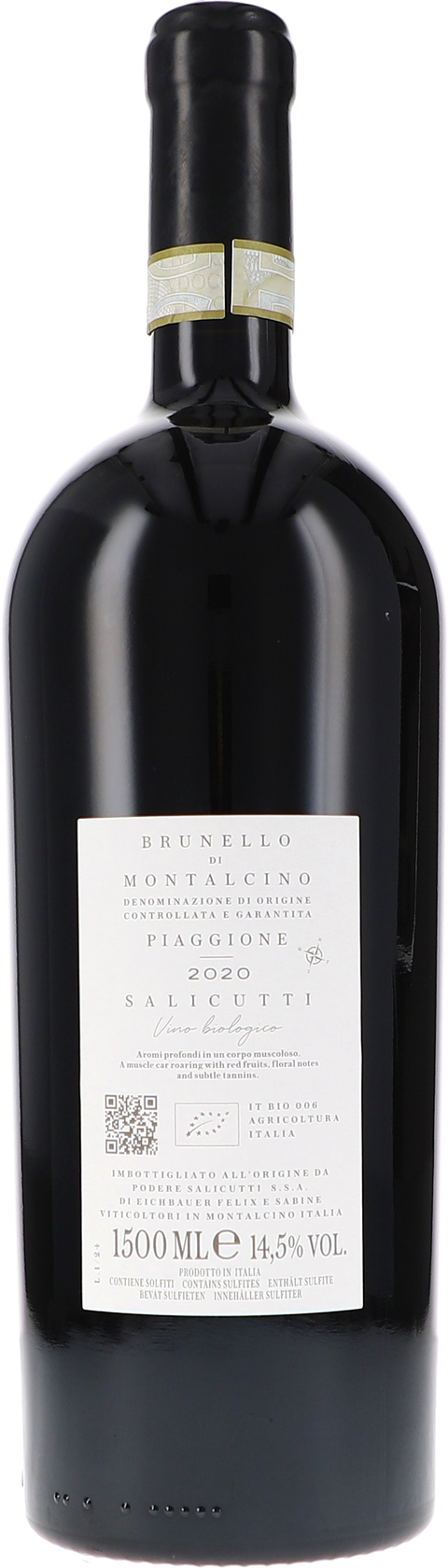 Salicutti Brunello di Montalcino DOCG Piaggione 2020 1,5L BIO