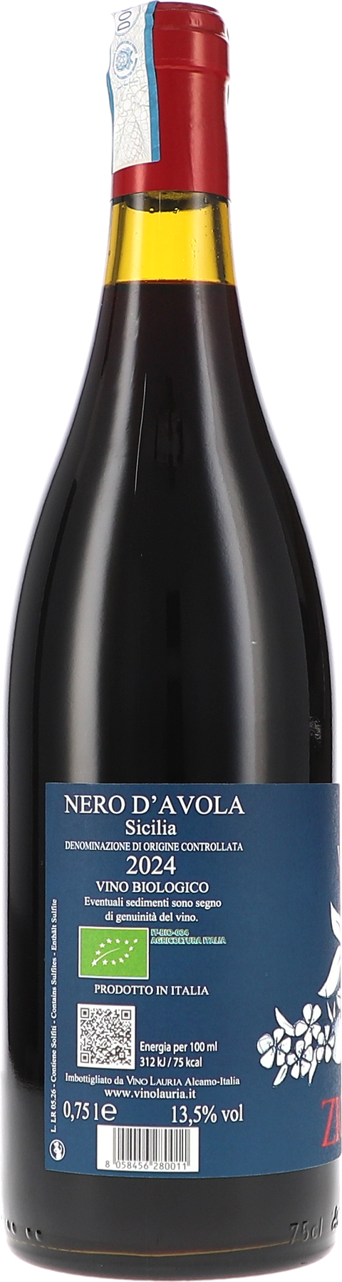 Vino Lauria Zio Paolo DOC Sicilia 2024 BIO