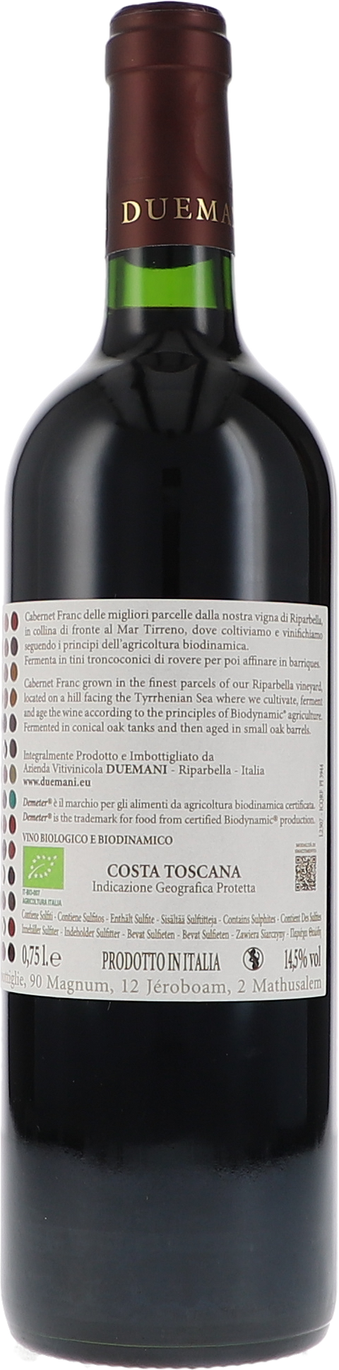 Duemani Duemani Costa Toscana IGP 2020 BIO