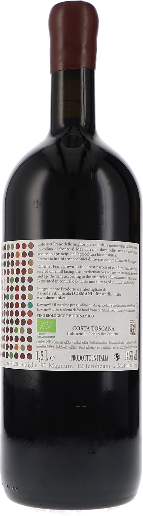 Duemani Duemani Costa Toscana IGP 2020 1,5L BIO