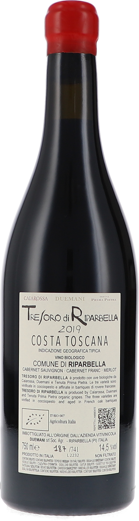 Duemani Tresoro di Riparbella, Costa Toscana IGT 2019 BIO